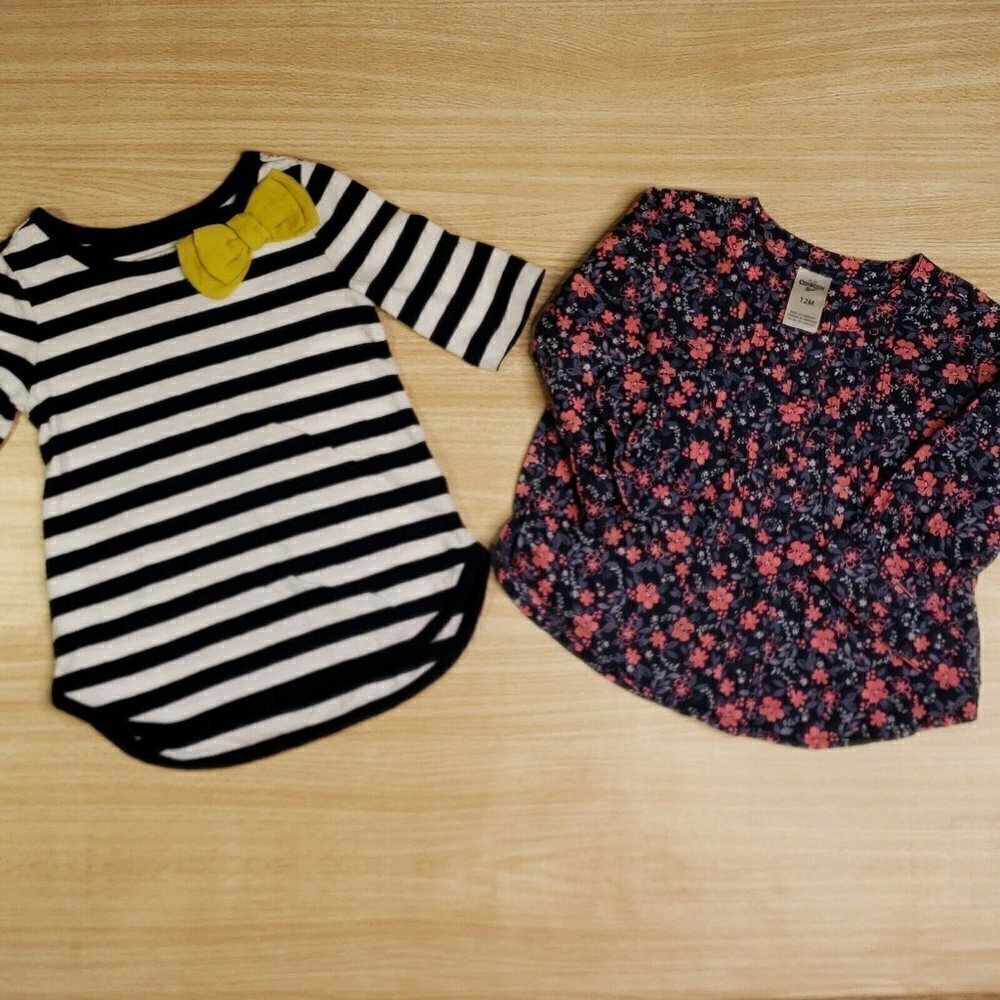 Osh Kosh Toddler Long Sleeve Shirt Bundle 12 Month